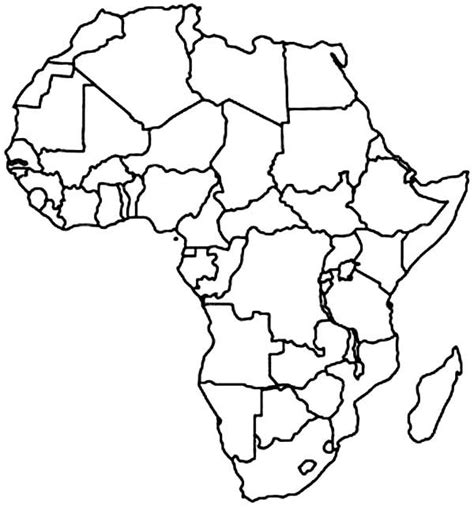 Map Of Africa Coloring Page Walk Through The Continents Print Maps | The Best Porn Website