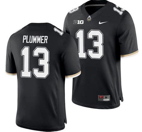 [Hot] Buy New Purdue Jack Plummer Jersey #13 Black