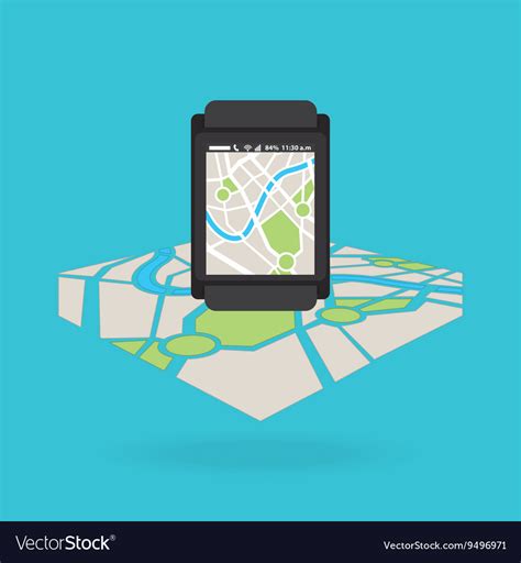 Gps service design Royalty Free Vector Image - VectorStock