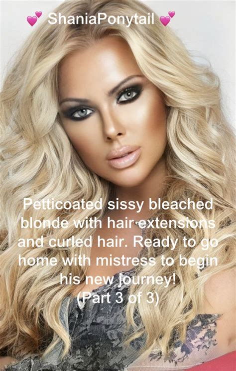 Forced Womanhood, Humiliation Captions, Male To Female Transgender, Feminized Boys, Blonde Hair ...