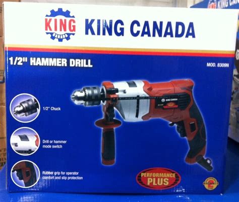 King Canada Tools 8309N 1/2" HAMMER DRILL PERCEUSE A PERCUSSION 1/2 ...