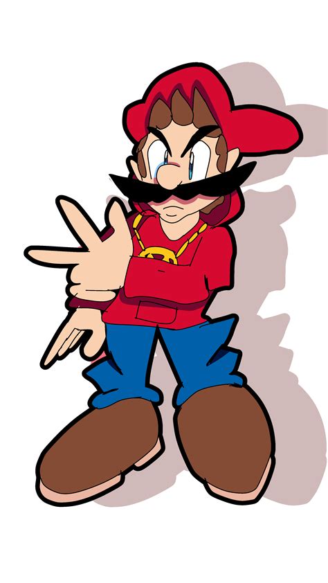 Gangster mario by newgennitro on DeviantArt