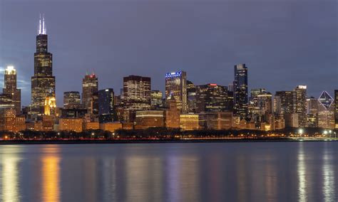 Adler Planetarium Skyline view, Chicago, USA