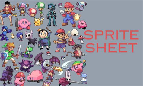 Draw 2d sprite sheet, pixel art, 2d pixel art animation for your game by Animevdesig | Fiverr