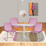 A pop art chic Ikea dining room for just $775