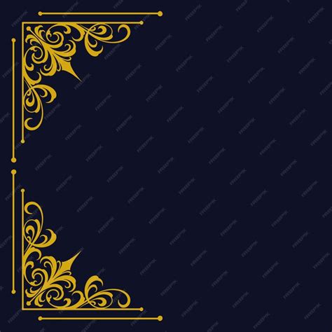 Premium Vector | Gold vintage victorian frame vector illustration