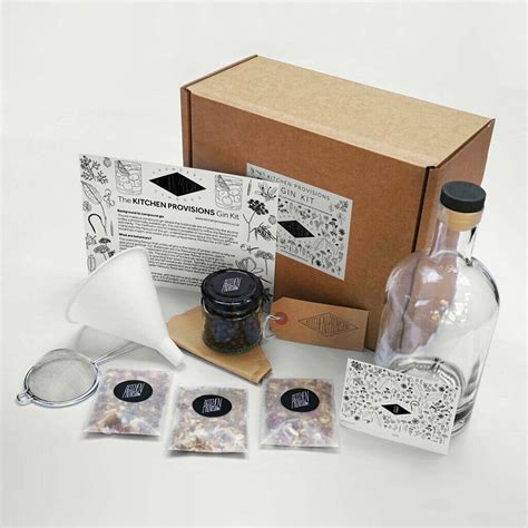 make your own gin kit with three botanical blends by kitchen provisions | notonthehighstreet.com