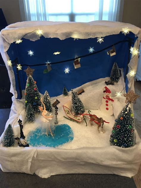 Winter Wonderland Diorama Project | Diorama kids, Christmas diorama ...