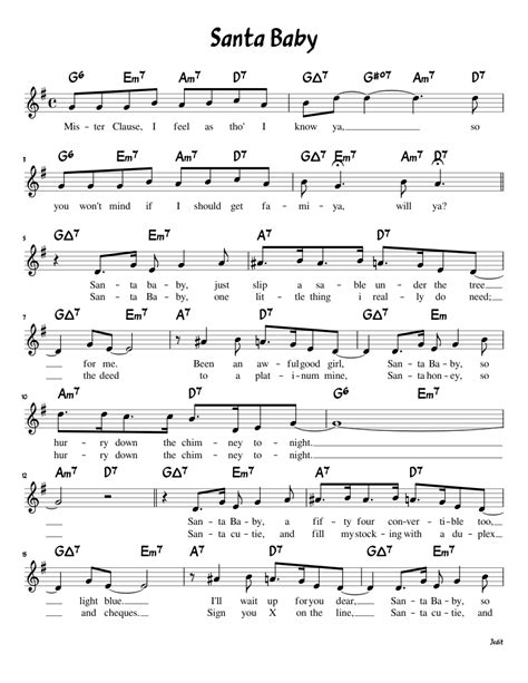 Santa Baby Sheet music for Piano (Solo) | Musescore.com