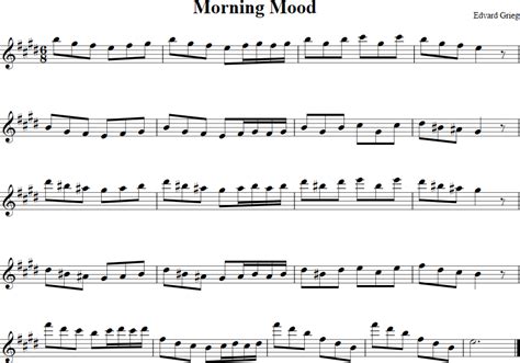 Morning Mood | Free Violin Sheet Music