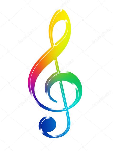 Colorful musical symbol — Stock Photo © oriontrail #5553908