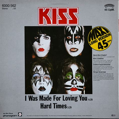 Kiss - I Was Made For Loving You / Hard Times (Vinyl) | Discogs