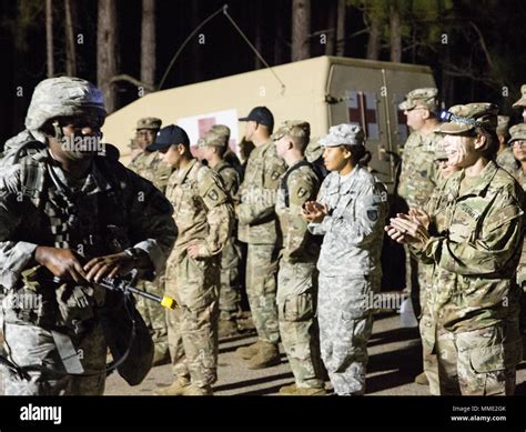 U.S. Army Col. Paula C. Lodi 44th Medical Brigade commander, supports canidates during a twelve ...