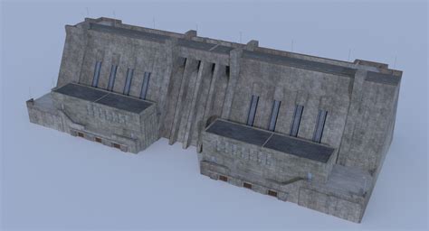 Hydroelectric dam 1 model - TurboSquid 1161643