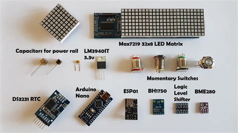 Arduino NTP LED Matrix Clock - ESP01 - YouTube