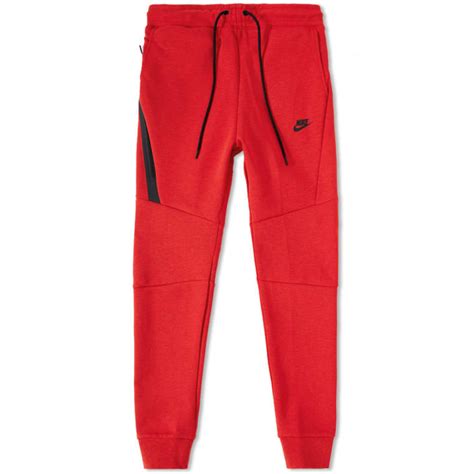 Nike Tech Fleece Jogger (University Red Heather & Black) | END.