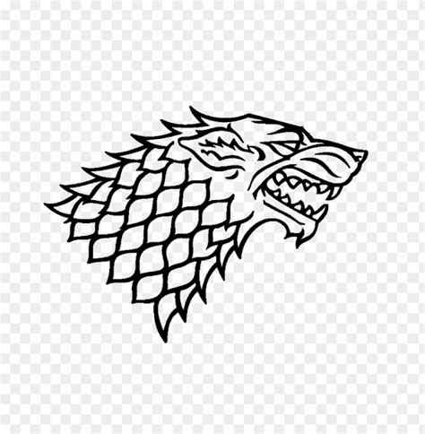 House Stark Of Thrones - Game Of Thrones Direwolves Logo PNG ...