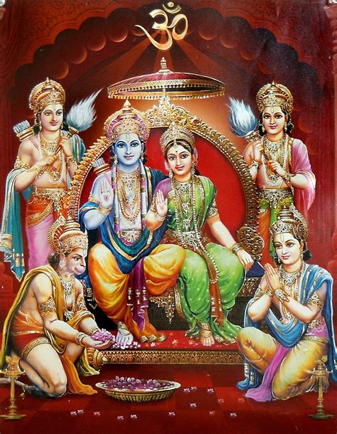 ram darbar Rama Sita Laxman Hanuman paper poster 14" x 20" | Walmart Canada