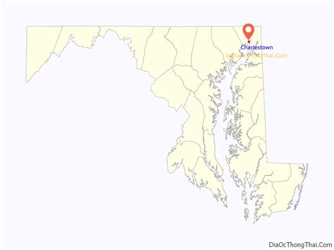 Map of Charlestown town, Maryland - Thong Thai Real