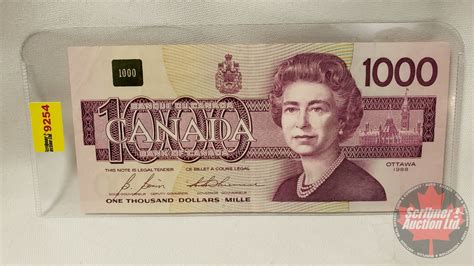 Canada $1000 Bill 1988 : Bonin/Thiessen EKA2228/393