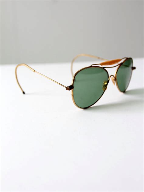 Vintage Aviator Sunglasses - Etsy