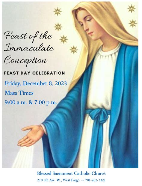 Immaculate Conception – Holy Day Mass – Blessed Sacrament Catholic Church