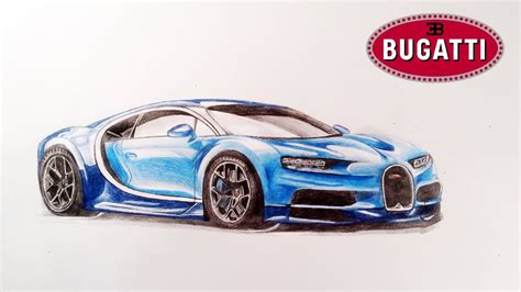 How to draw: Bugatti Chiron - YouTube