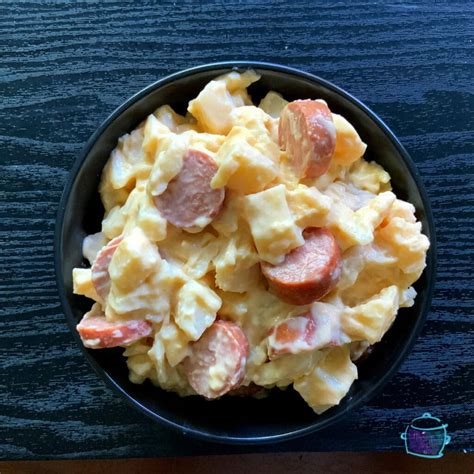 Slow Cooker Kielbasa & Potato Casserole - The Lazy Slow Cooker