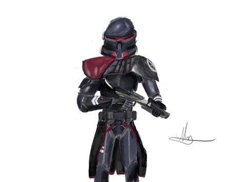 My purge trooper digital sketch : r/FallenOrder