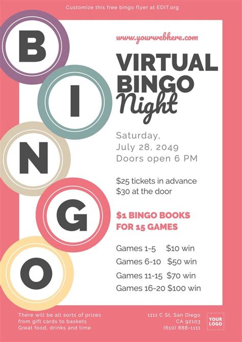 Canva Bingo Flyer