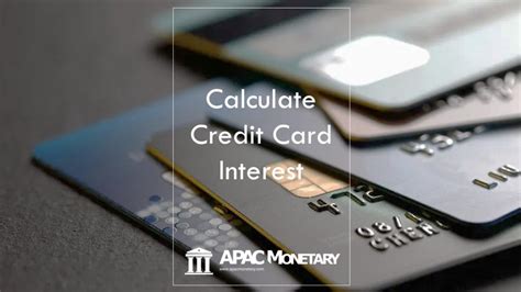 Calculate Credit Card Interest (Simple Formula) – APAC Monetary