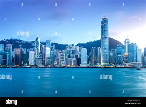 Hong Kong Skyline Stock Photo - Alamy