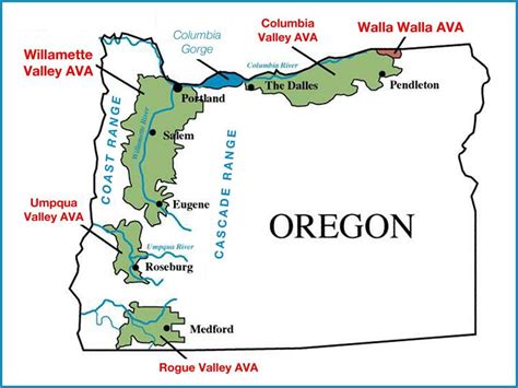 oregon wine regions map | Oregon Wine Willamette Valley Map #wineinfo | Wine region map, Oregon ...