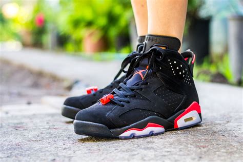 Air Jordan 6 Black Infrared On Feet Sneaker Review