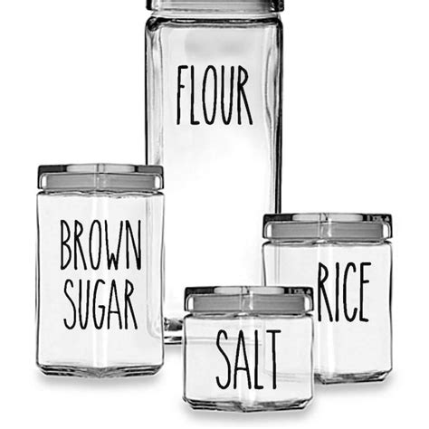 Kitchen Canister Labels - Etsy