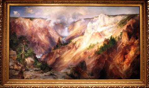 Thomas Moran, The Grand Canyon of the Yellowstone, 1872. This painting persuaded the combined ...