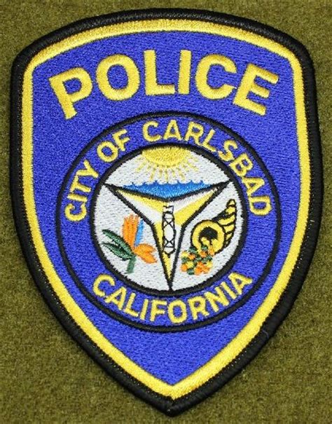 Carlsbad PD Calif | Police patches, Police, Police badge