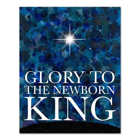 Glory to the newborn King, Christmas art, Christian gift – StudioJRU