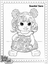 Cute Baby Alive Doll Coloring Page  Free Printable Pages For Kids sketch template