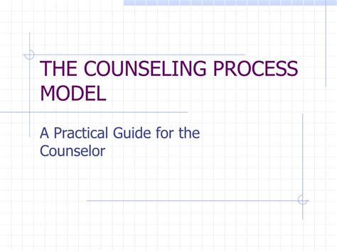 PPT - THE COUNSELING PROCESS MODEL PowerPoint Presentation, free download - ID:6888140