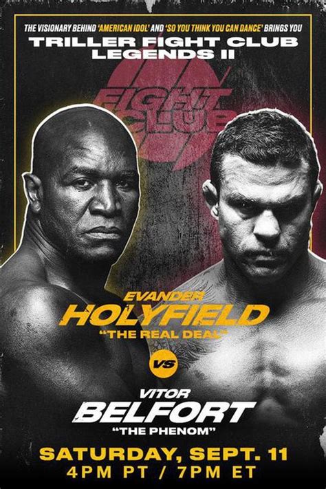 Evander Holyfield vs. Vitor Belfort (2021) - Posters — The Movie ...