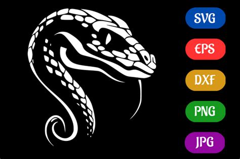 Snake | Silhouette Vector SVG EPS DXF Graphic by Creative Oasis · Creative Fabrica