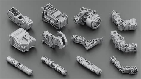 ArtStation - Hard Surface KitBash Vol 2 | Resources