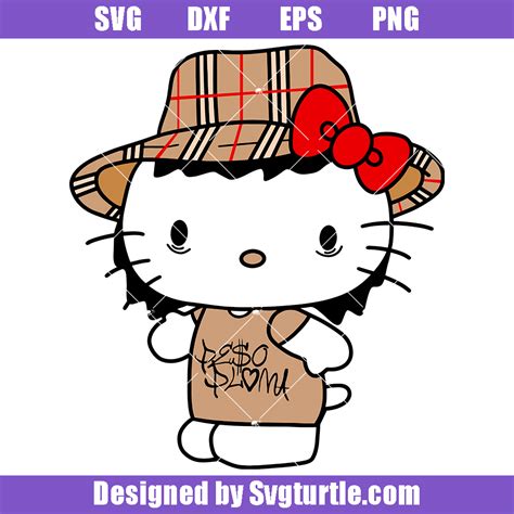 Kawaii Kitty Peso Pluma SVG, Hello Kitty Peso Pluma SVG - oggsync.com