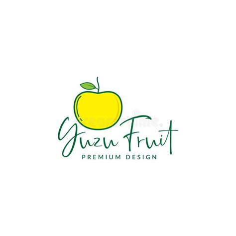 Yellow Fresh Fruit Yuzu Logo Symbol Icon Vector Graphic Design Illustration Idea Creative Stock ...