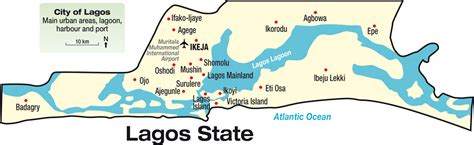 Download Map Of Lagos State, Southwest Of Nigeria - Lagos State Map ...