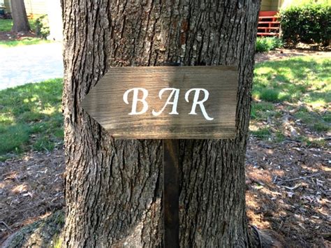 Bar Sign Rustic Wedding Bar Sign Wooden Bar Signs Bar Signs | Etsy