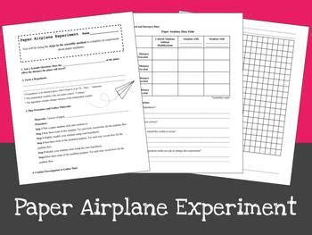 Paper Airplane Experiment by Teaching from Experience | TPT