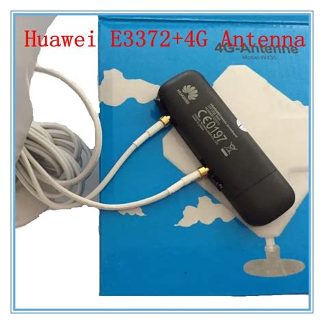 Unlocked Huawei E3372 plus Antenna 4G LTE 150Mbps USB Modem 4G LTE USB Dongle USB Stick Datacard ...