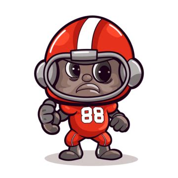 Cartoon Football Helmet From Ohio Clipart Vector, Ohio State Buckeyes ...